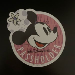 Chef Minnie Passholder Magnet Disney